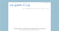 Desktop Screenshot of manifestationcards.com